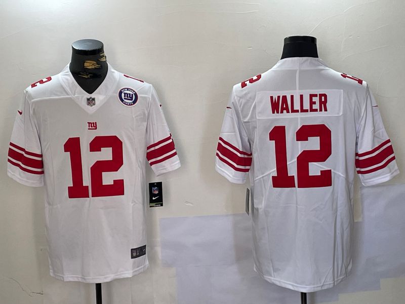 Men New York Giants #12 Waller White 2024 Nike Vapor Limited NFL Jersey style 3->new york giants->NFL Jersey